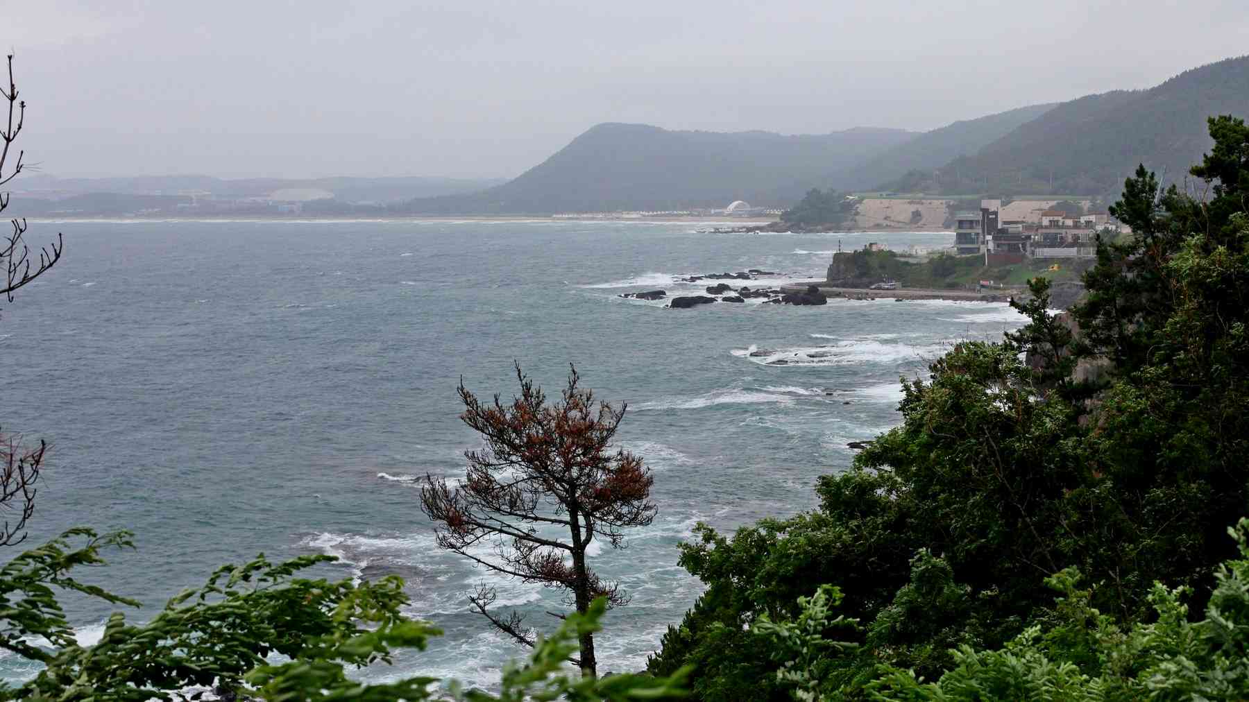 A beach off the east coast of Korea, near Pohang.