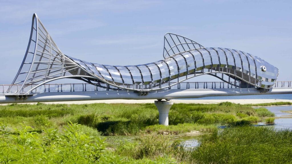 A picture of Uljin Sweet Fish Bridge (울진은어다리) in Uljin County, South Korea.