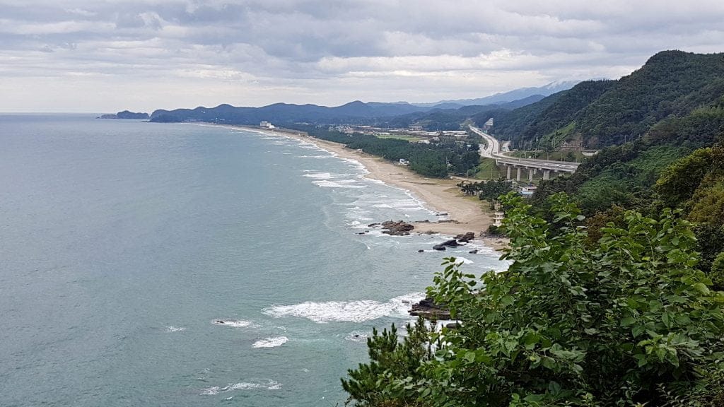 Route 7 travels along Korea's east coast in Donghae City on the Gangwon Bike Path.