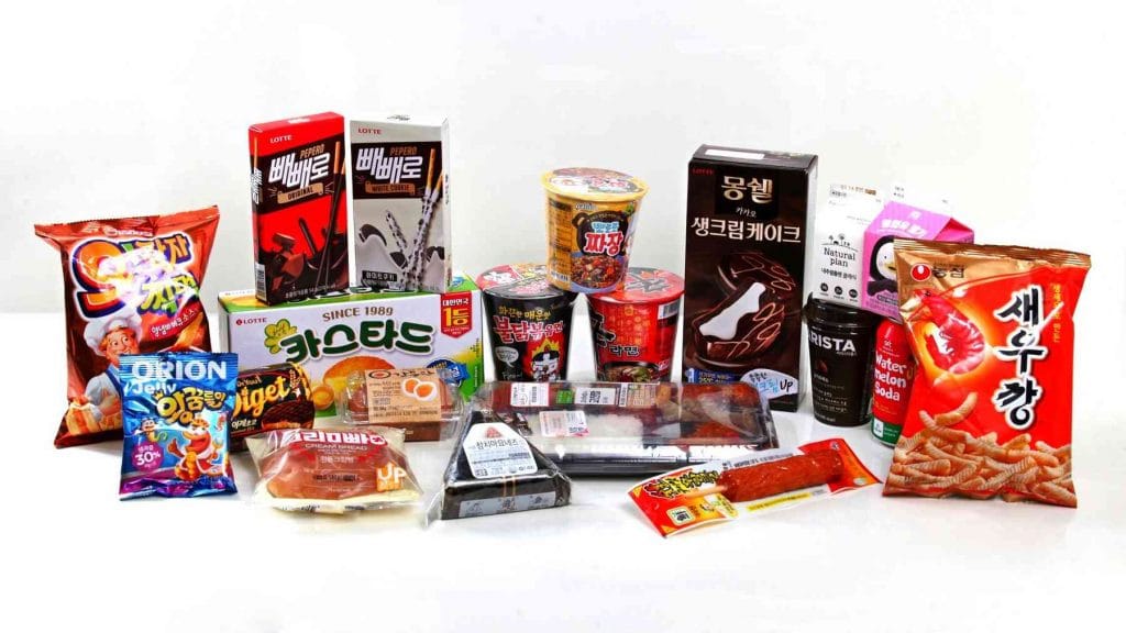 South Korean convenience store food.