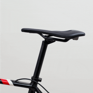 A GIF of a bicycle saddle sliding forward and backward..