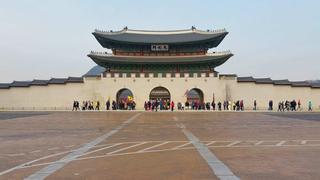 A picture of Gyeongbokgung Palace in Seoul.