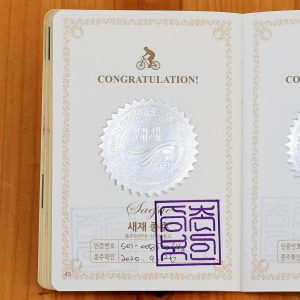 Saejae Bicycle Path Passport Sticker