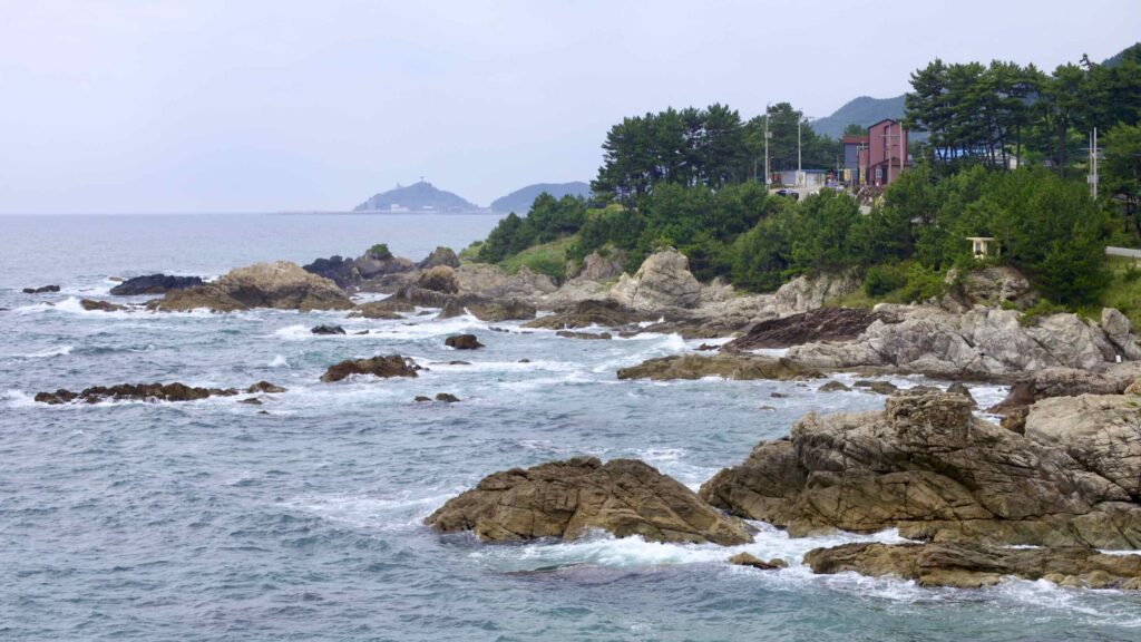 A picture of Sajin Village (사진리) near Chuksan Port, Yeongdeok County, South Korea.