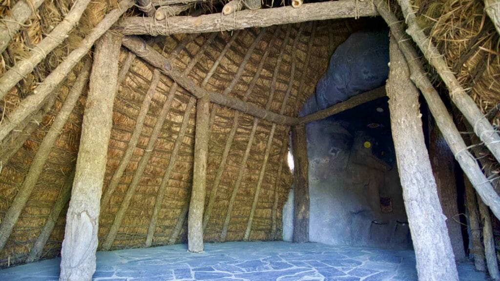 A picture of the Amsa Prehistoric Site (암사선사주거지) near the Gwangnaru Hangang Park (광나루한강공원) in Seoul, South Korea.