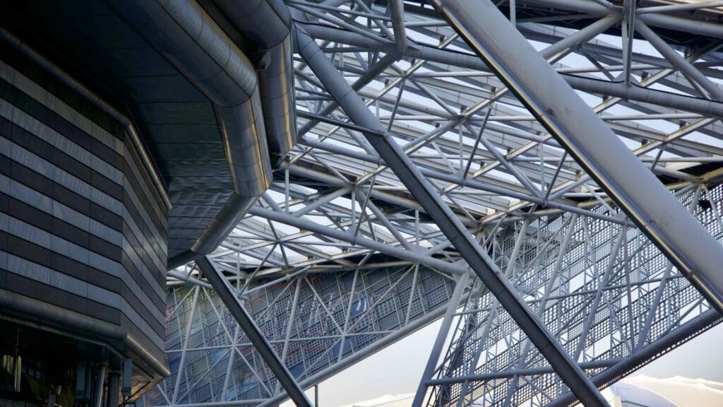 A picture of the KSPO DOME at Olympic Park (올림픽공원) in the Songpa District in Seoul, South Korea.