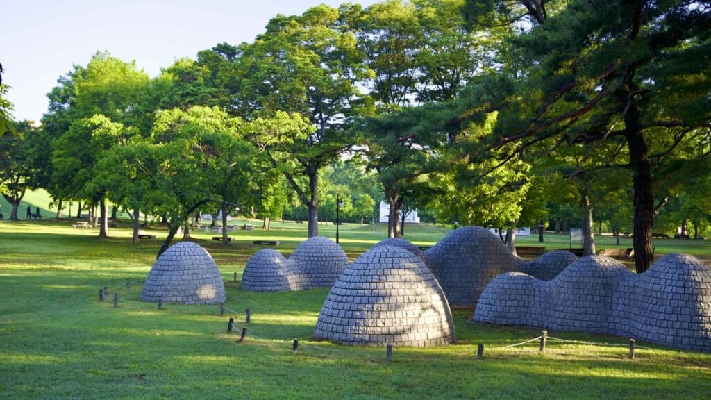 A picture of the Olympic Park (올림픽공원) in the Songpa District in Seoul, South Korea.