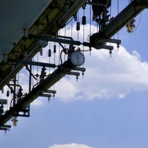 A picture of Banpo Grand Fountain Bridge (반포대교) in Banpo Hangang Park (반포한강공원) in Seoul, South Korea.