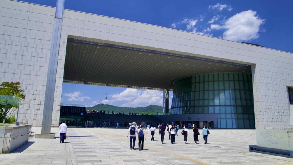 A picture of the National Museum of Korea (국립중앙박물관) in Seoul, South Korea.