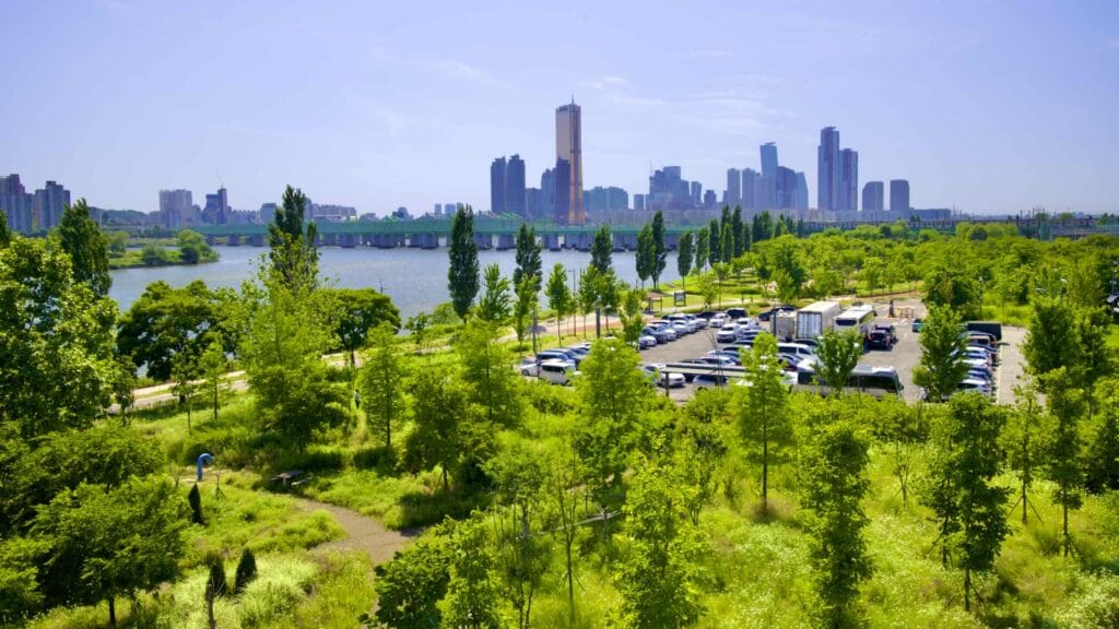 A picture of Ichon Hangang Park (이촌한강공원) in Seoul, South Korea.