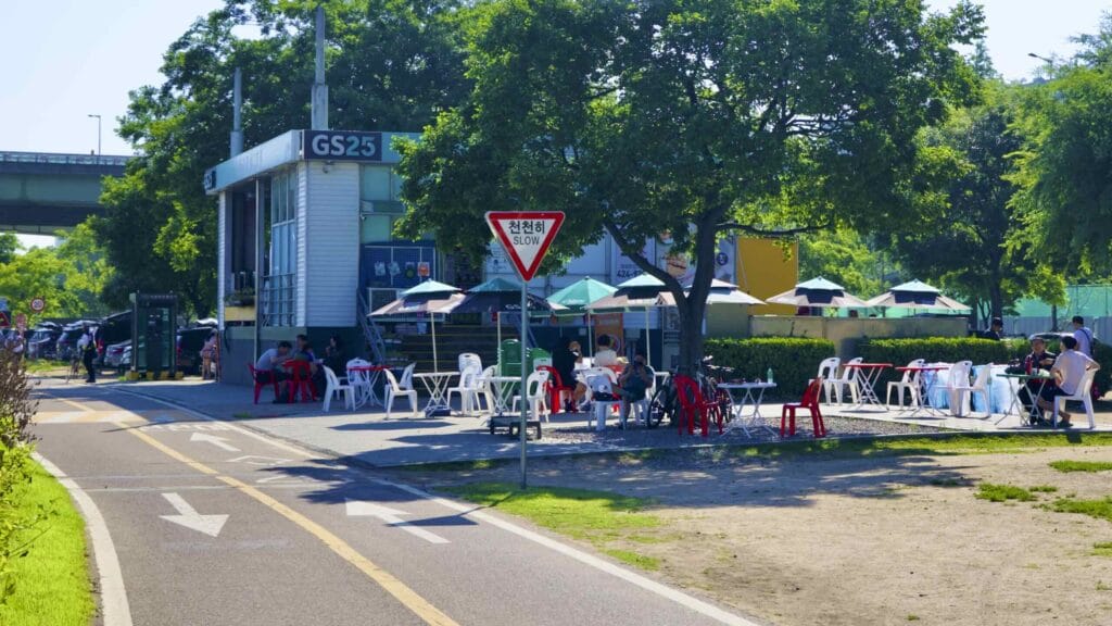 A picture of Jamsil Hangang Park (잠실한강공원; map) in Seoul’s Songpa District in South Korea.