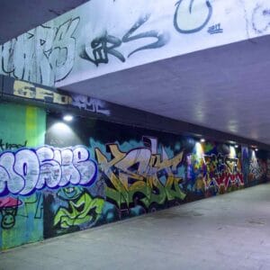 A picture of Apgujeong Rabbit Cave (압구정 토끼굴) in Jamwon Hangang Park (잠원한강공원) in Seoul, South Korea.