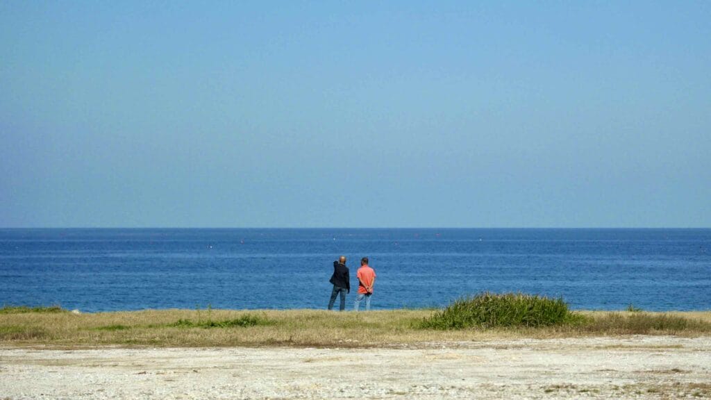 A picture of the National Maritime Science Museum (국립해양과학관) in Jukbyeon Port (죽변항) along the Gyeongbuk (East Coast) Bicycle Path (동해안자전거길 (경북)) in Uljin County (울진군), South Korea.