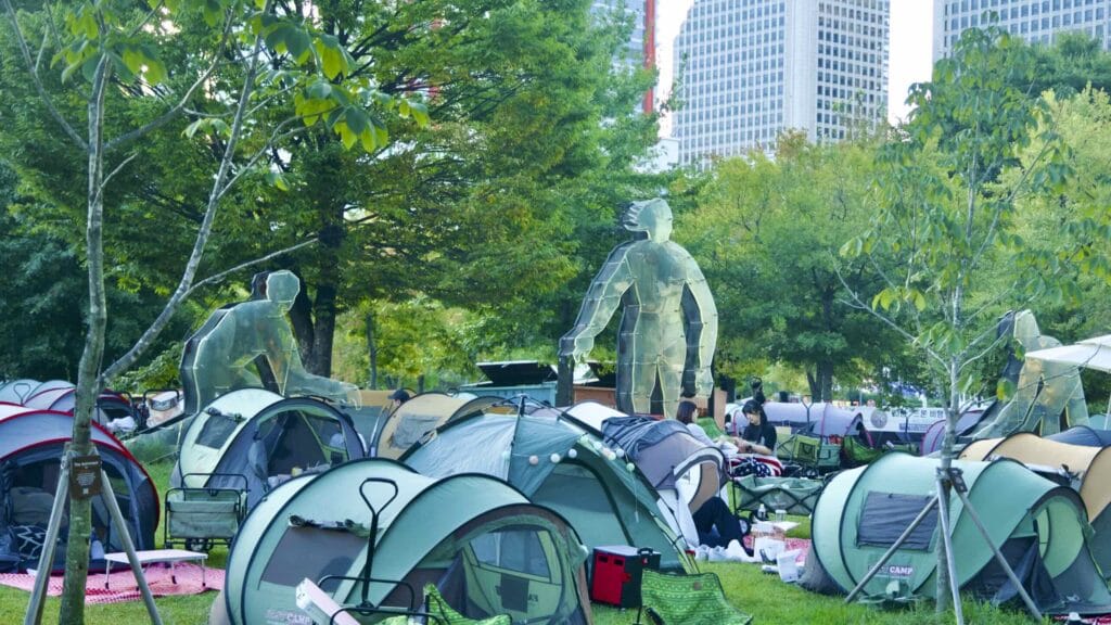 A picture of Hangang Art Park (한강예술공원) in Yeouido Hangang Park (여의도한강공원) in Seoul, South Korea.