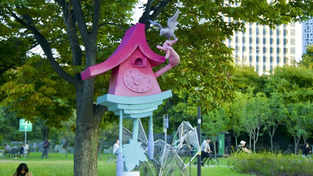 A picture of Hangang Art Park (한강예술공원) in Yeouido Hangang Park (여의도한강공원) in Seoul, South Korea.