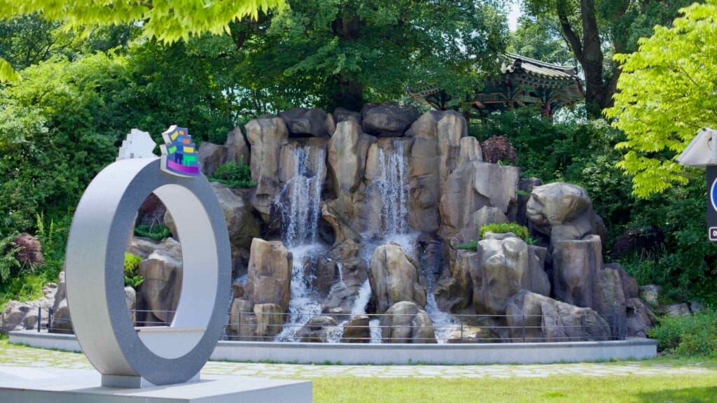 artificial waterfall