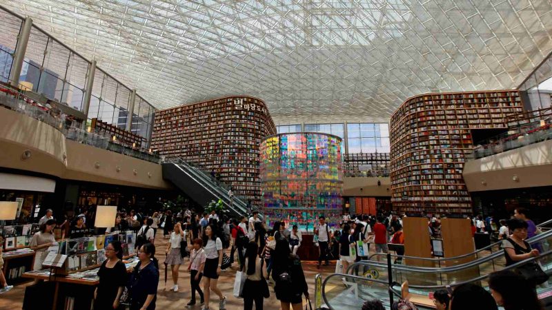The Starfield Library at the COEX Mall in the Gangnam District in Seoul.