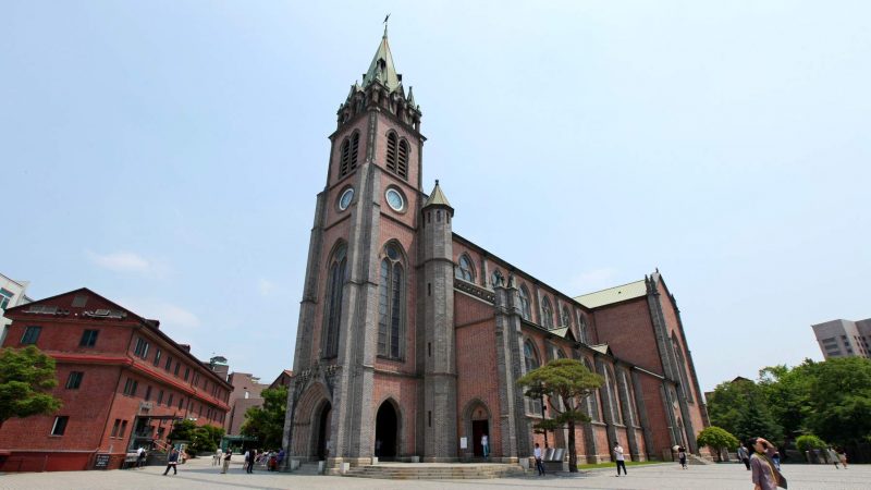 Myeongdong Cathedral in Seoul.
