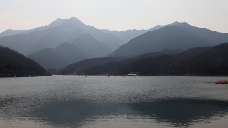 A picture of Geumosan Provincial Park (금오산도립공원) in Gumi City, South Korea.