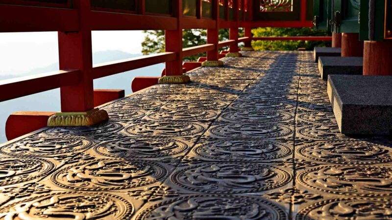 Seomjingang Bike Path - Gokseong Gwangyang - Saseongam Hermitage Decorated Floor