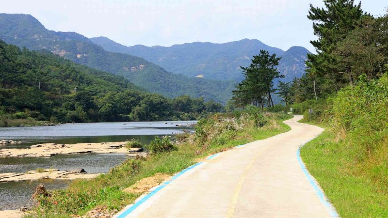 Seomjingang Bike Path - Imsil Gokseong - River Valley Rocks near Namwon