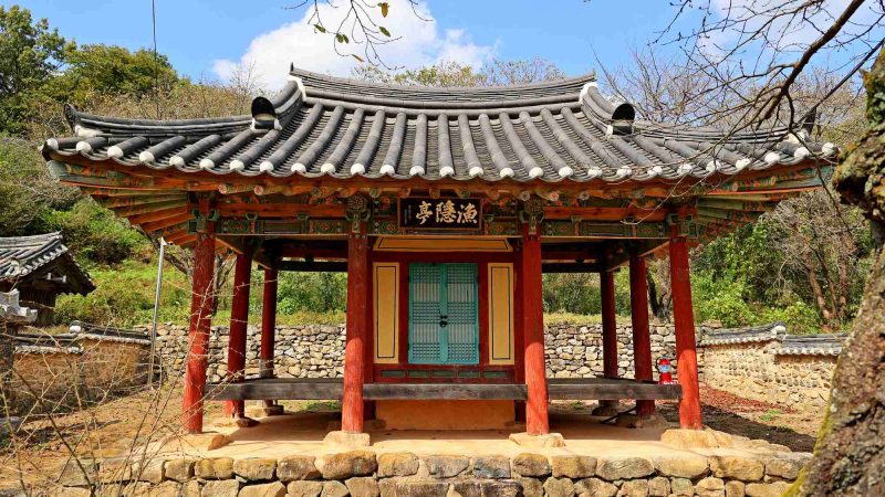 Seomjingang Bike Path - Imsil Gokseong - Small Pavilion in Sunchang